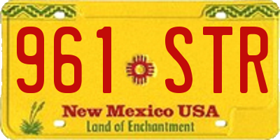 NM license plate 961STR