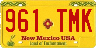 NM license plate 961TMK