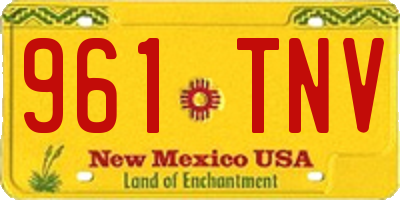 NM license plate 961TNV