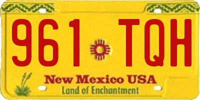 NM license plate 961TQH