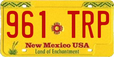 NM license plate 961TRP