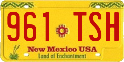 NM license plate 961TSH