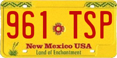 NM license plate 961TSP