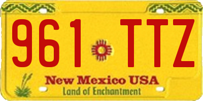 NM license plate 961TTZ