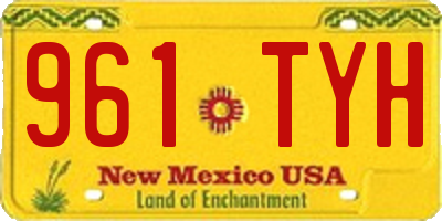 NM license plate 961TYH