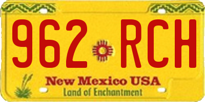 NM license plate 962RCH