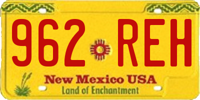NM license plate 962REH