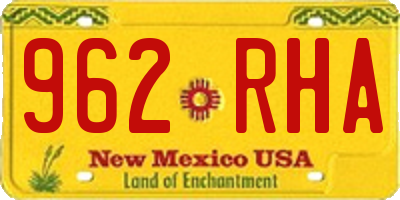 NM license plate 962RHA