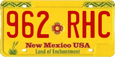 NM license plate 962RHC