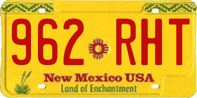 NM license plate 962RHT