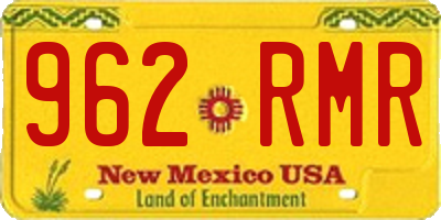 NM license plate 962RMR