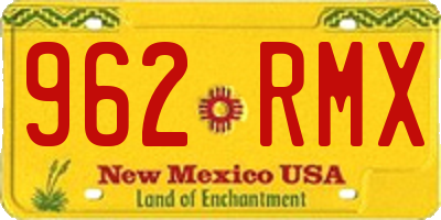 NM license plate 962RMX