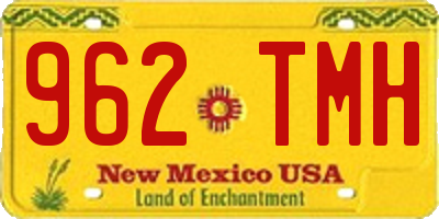 NM license plate 962TMH