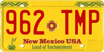 NM license plate 962TMP