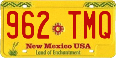 NM license plate 962TMQ
