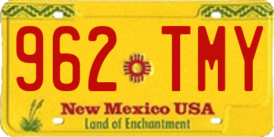 NM license plate 962TMY