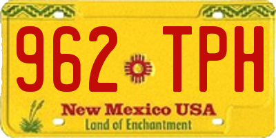 NM license plate 962TPH