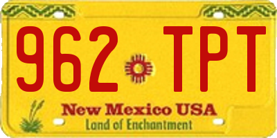 NM license plate 962TPT