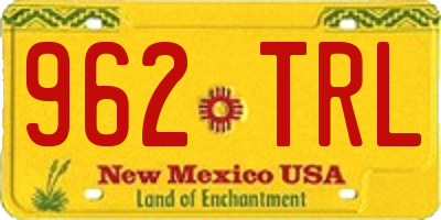 NM license plate 962TRL