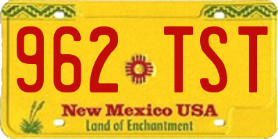 NM license plate 962TST