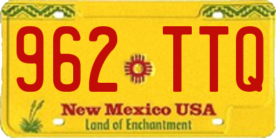 NM license plate 962TTQ