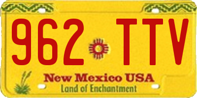 NM license plate 962TTV