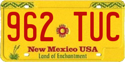 NM license plate 962TUC