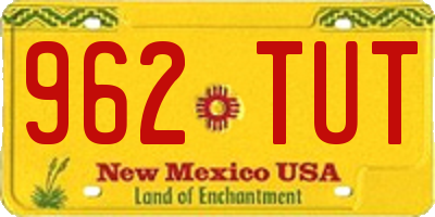 NM license plate 962TUT