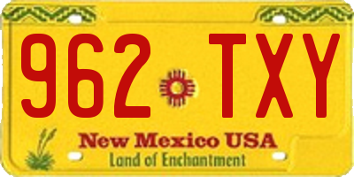 NM license plate 962TXY