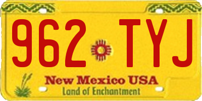 NM license plate 962TYJ