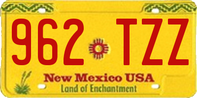 NM license plate 962TZZ