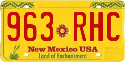 NM license plate 963RHC