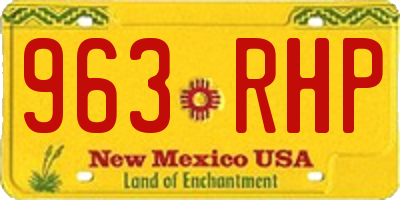 NM license plate 963RHP