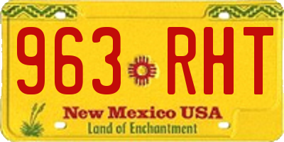 NM license plate 963RHT