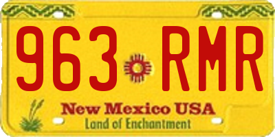 NM license plate 963RMR