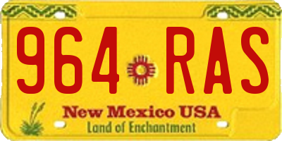 NM license plate 964RAS