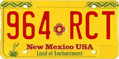 NM license plate 964RCT