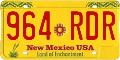 NM license plate 964RDR