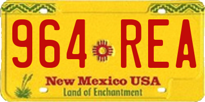 NM license plate 964REA