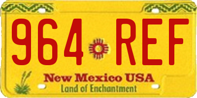 NM license plate 964REF