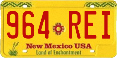 NM license plate 964REI