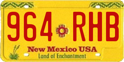 NM license plate 964RHB