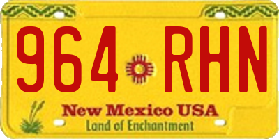 NM license plate 964RHN