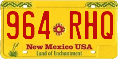 NM license plate 964RHQ