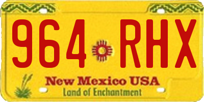 NM license plate 964RHX