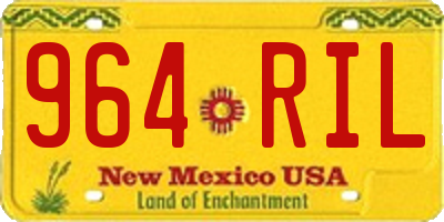 NM license plate 964RIL