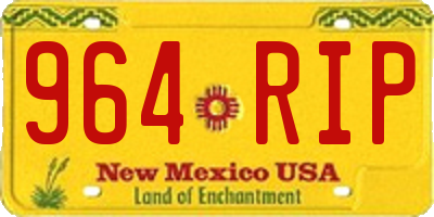 NM license plate 964RIP