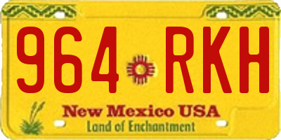 NM license plate 964RKH