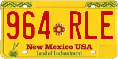 NM license plate 964RLE