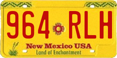 NM license plate 964RLH